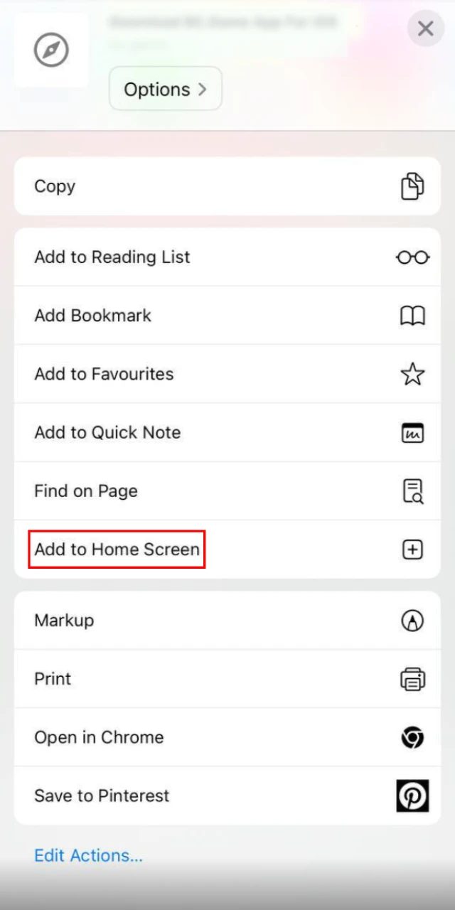 Add the Bhaggo website to your iOS homepage and use it as a mobile app.