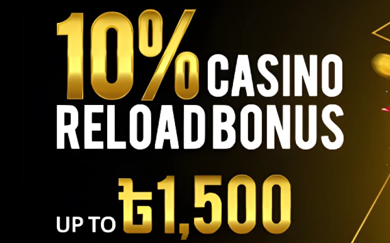 Use Casino Reload Bonus at Bhaggo Online Casino.