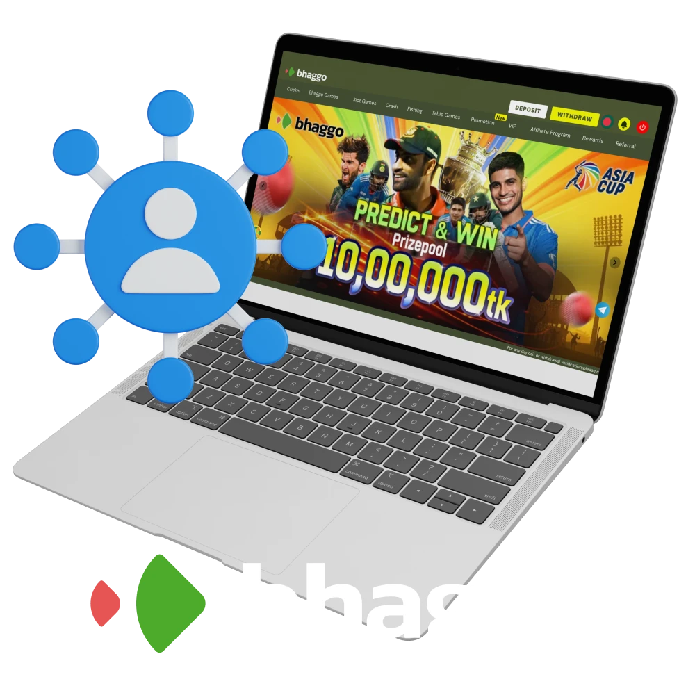 Join the affiliate program of online casino Bhaggo.